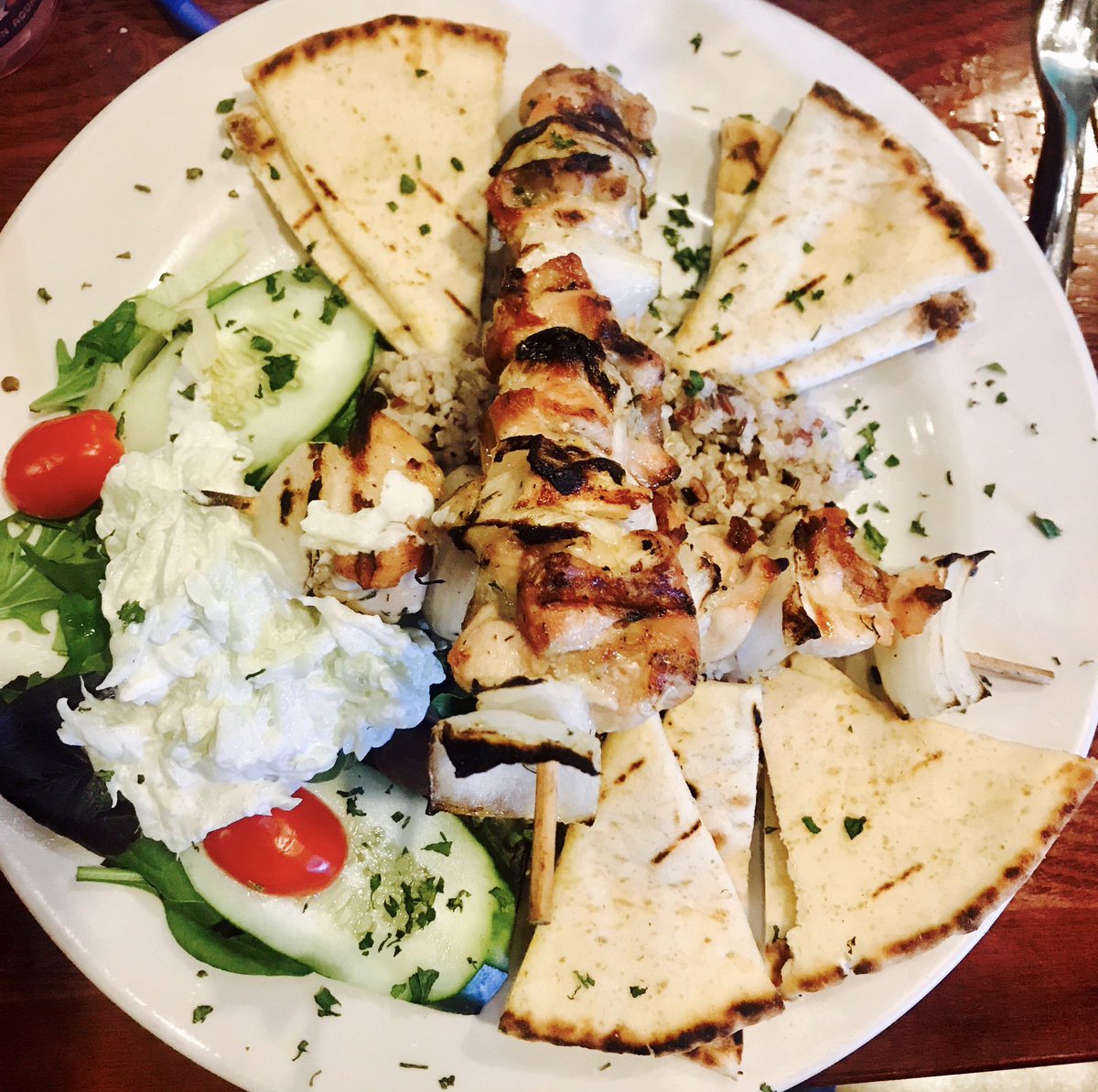 They're ka-baaaack. House favorite Chicken Kabobs here until Friday 🎉 #nyfhgspecials