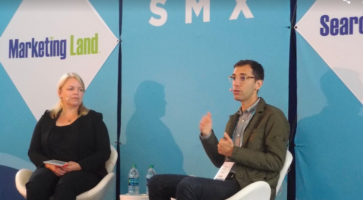 siliconvallaeys's tweet photo. Great session with @jdischler and @GinnyMarvin about the future of AdWords #11B1 #SMXAdvanced https://t.co/IqhQNngoPI