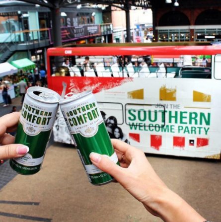 WeAreKemosabe's tweet photo. A successful day Southern Comfort at Spitalfields https://t.co/tNwXU41CyW #southernwelcome @southerncomfort https://t.co/tzLeL2POg6