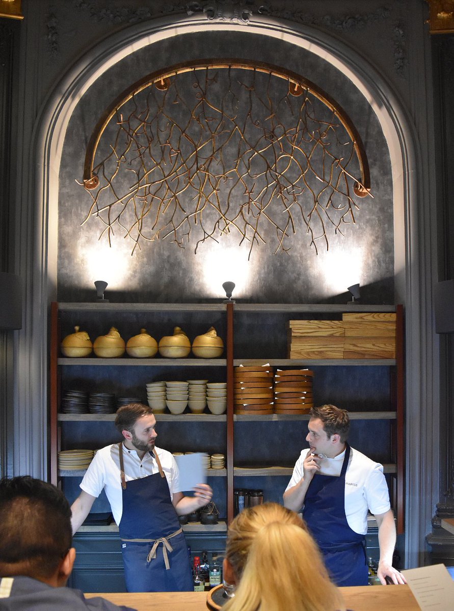 TheFrenchMCR's tweet photo. Team briefing at the counter.
#markfroydenlund #adamreid #collaboration #thefrench #manchester https://t.co/8rkv8WlOSd