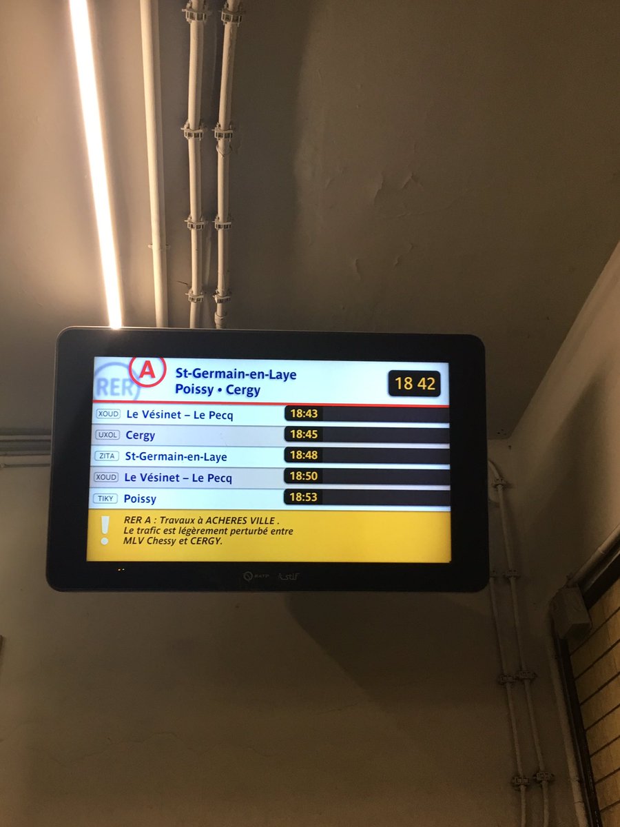 elodie_ant1's tweet photo. And the winner is... the SNCF branche of the #RERA ! #qml #uselessline #asusual #thesameagainandagain #enanglaiscachangenon https://t.co/S4IUBsEH8w