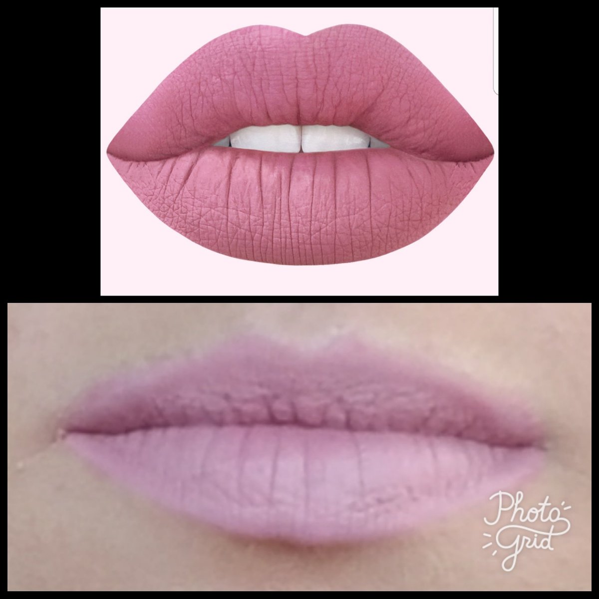 katoinette's tweet photo. ... not great @limecrime ! Top pic is what I ordered, bottom pic is what it actually looks like. #limecrime #mattevelvetine #mua #sosad https://t.co/ngqu3vXXZ4