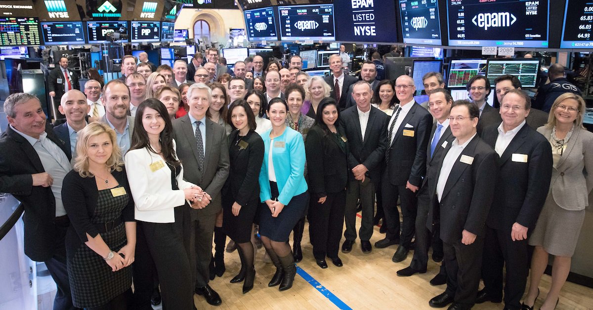 EPAMSystems's tweet photo. EPAM ranked #12 on @Forbes list of 25 Fastest Growing Public Tech Companies, next to Shutterstock &amp; Fortinet: https://t.co/vI7G7qfr3M https://t.co/BofZyxT2GK
