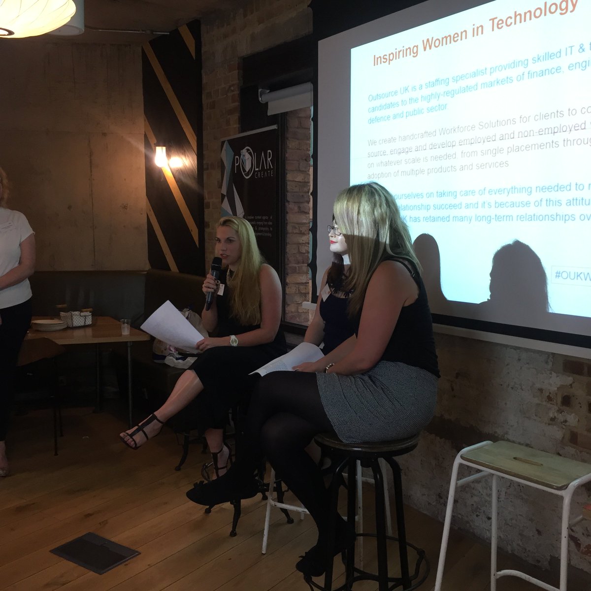 Outsourceuk's tweet photo. And we’re off! #OUKWomenintech Inspiring talks ahoy! #WIT https://t.co/CuV9DRGKVv