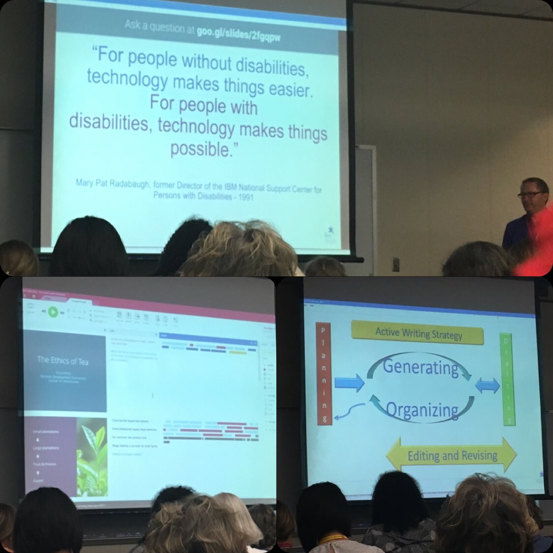 RabihahSimmons's tweet photo. Had a phenomenal session learning about process to coach Ss in using AT tools to support their learning! #tatn2017 #scaffoldingsuccess https://t.co/7uuEbNttdf