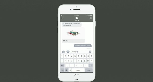 2⃣[#Tech] #Apple lance #BusinessChat sur #iMessage pour contrer #FacebookMessenger  buff.ly/2sidbSK v/<a href="/frenchweb/">By.FW.MEDIA</a> #marque #FlashTweet