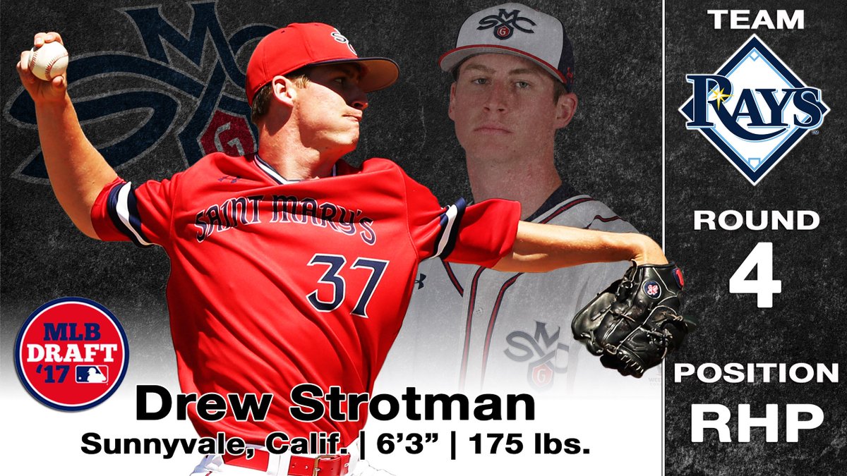 smcgaels's tweet photo. Congratulations to Drew Strotman drafted in the 4th round by @RaysBaseball! https://t.co/YpHA2gTUyH