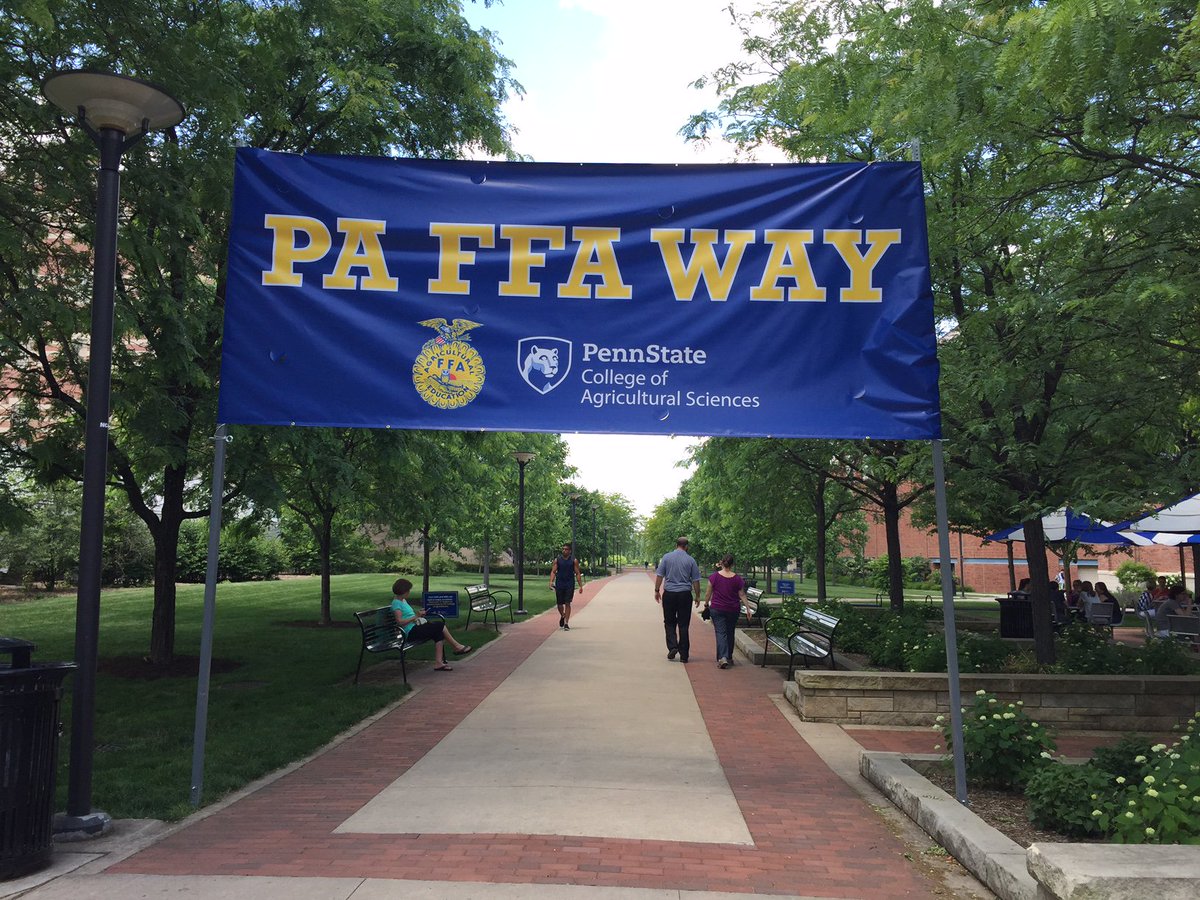 Welcome <a href="/PA_FFA/">Pennsylvania FFA</a> to <a href="/penn_state/">Penn State</a> for the 88th PA FFA State Convention &amp; Activities Week, June 13-15. Enjoy campus! #Activate #PAFFA #TeachAg