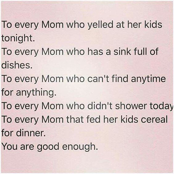livinglovingSA's tweet photo. We all have our days. You are a good enough mother! #LLMommyMoments https://t.co/3VNZv1slND