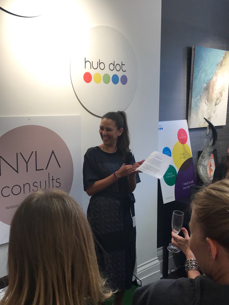NYLA_ldn's tweet image. @HendKrichen sharing her @hubdot story @NYLA_Ldn @NYLAconsults #Handmade#in#Tunisia