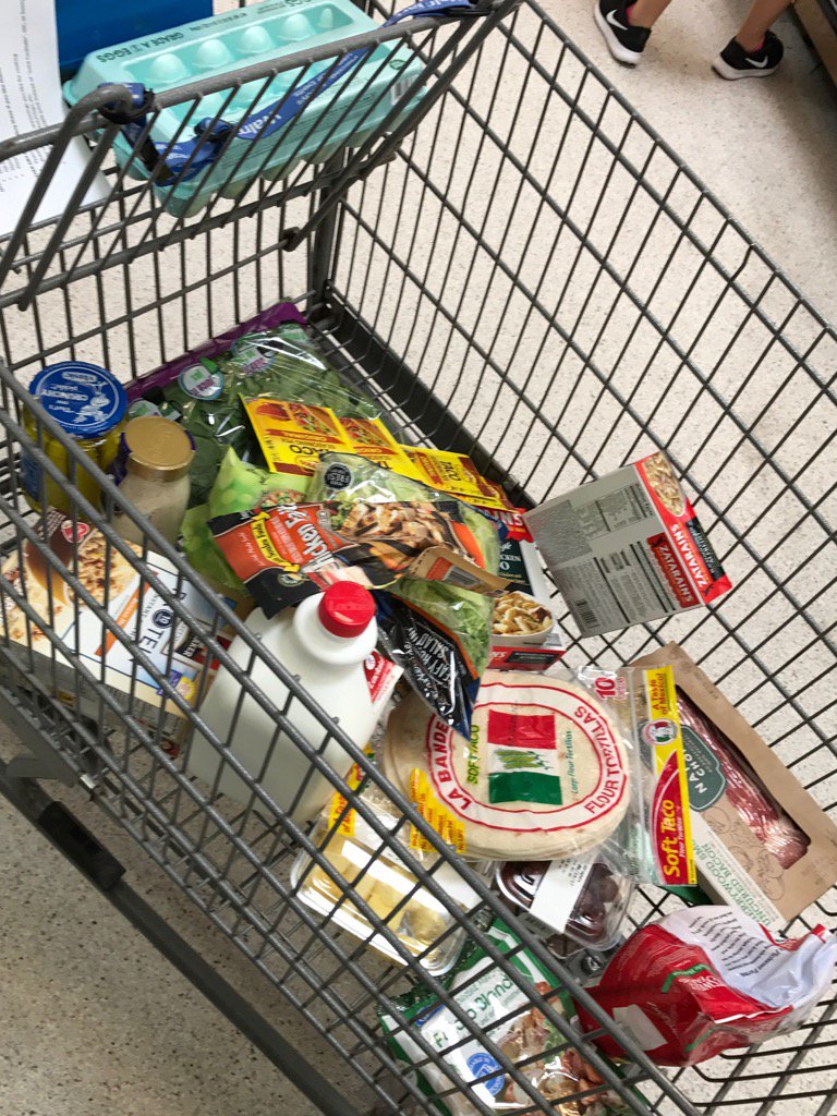 Successful summer grocery tour in the books! <a href="/OleMissFB/">Ole Miss Football</a> team knows how to shop for fuel and recovery.