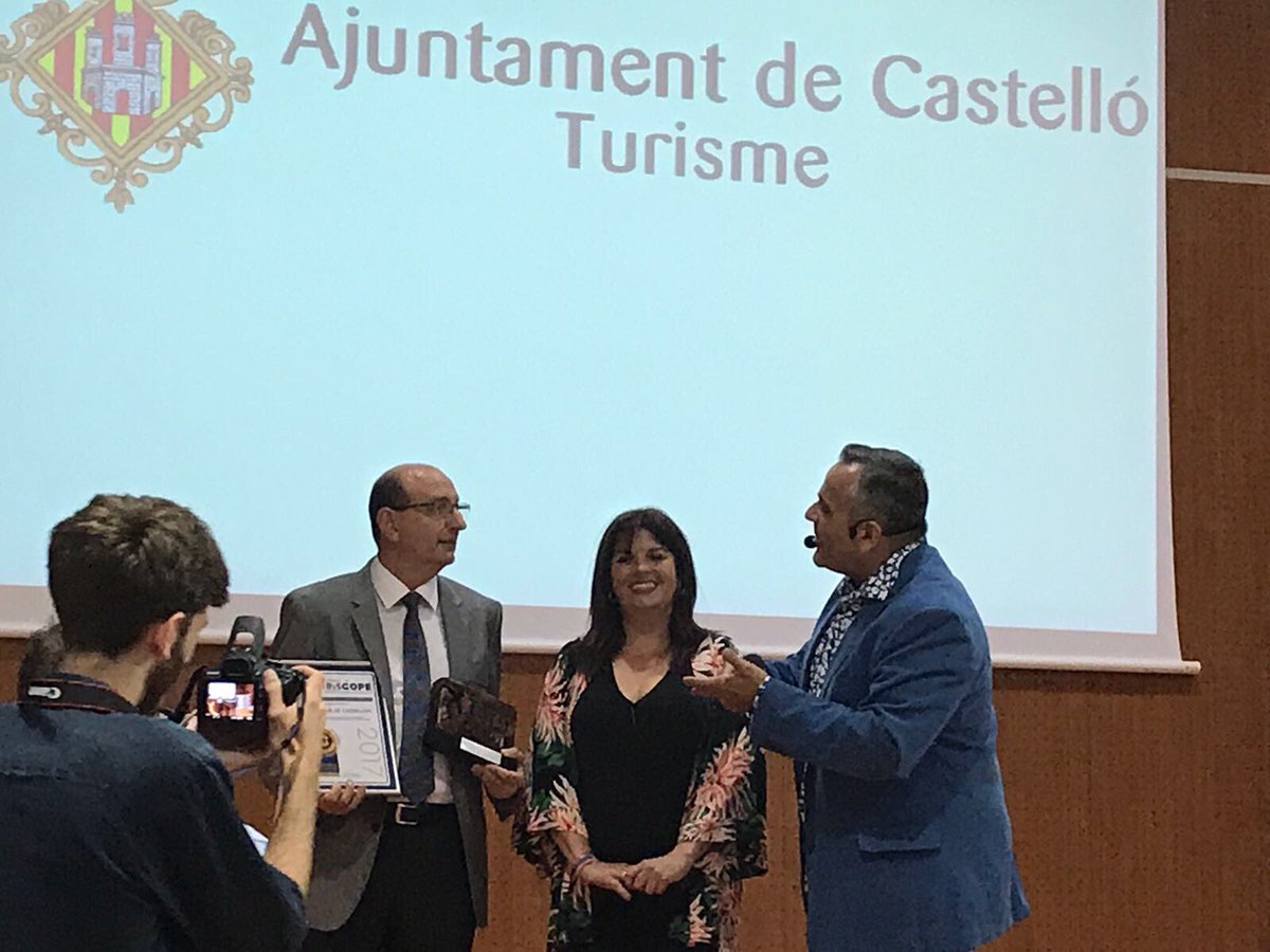 VenACastellon's tweet photo. Premios #Turiscope @copecastellon @AjuntCastello https://t.co/QeVJJHr4Kj