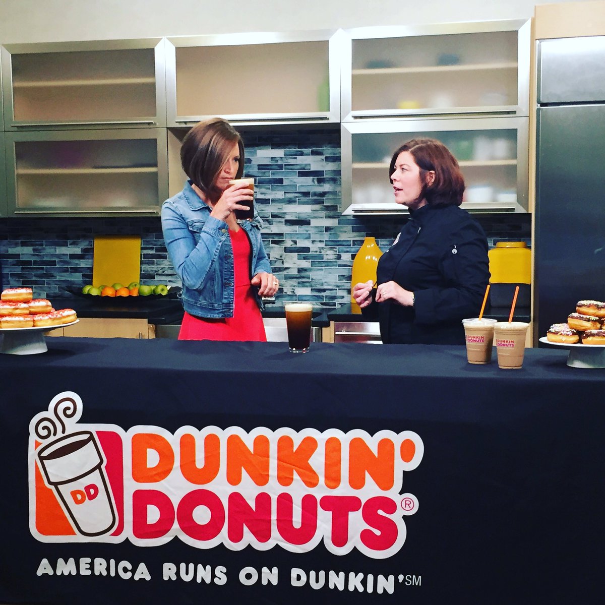 JacBrousseau's tweet photo. Got to taste the new summer drinks from @DDinCT #ctcool #ctspotlight #dunkindonuts #ctsummer #coffeedrinks https://t.co/RO9OsLnvAO