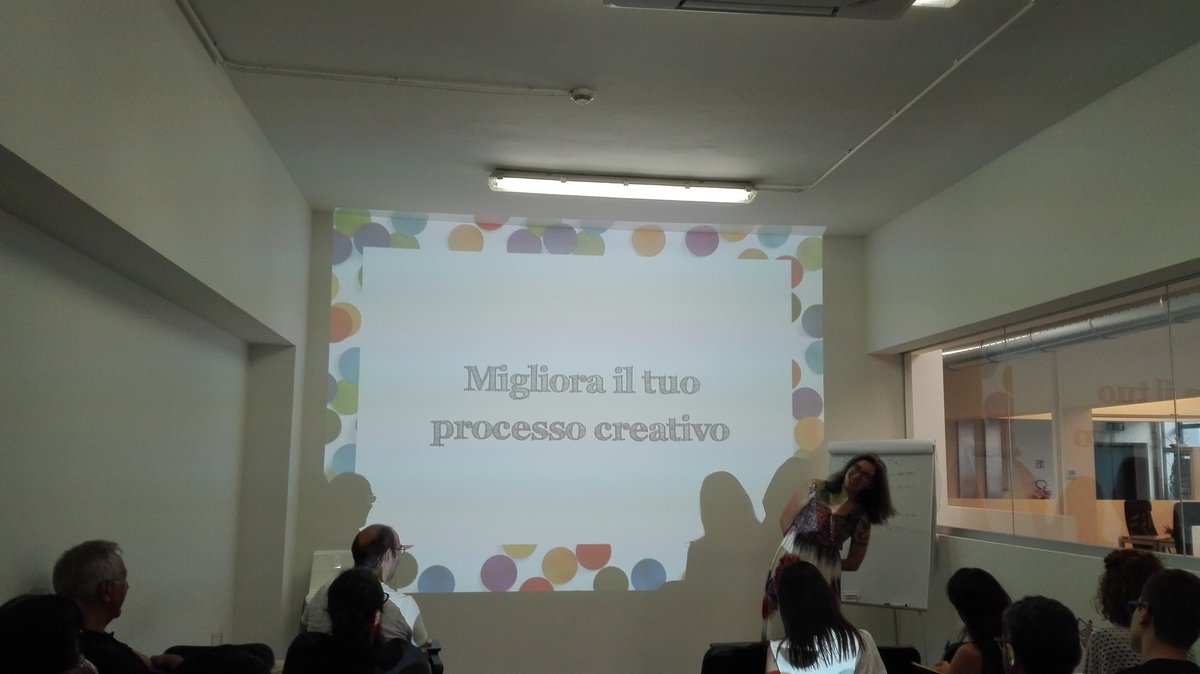 Proseguiamo il Meetup con Beatrice Lugano che ci insegna come migliorare il processo creativo! #wpmi