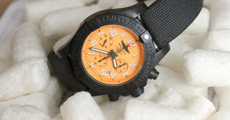 stevekrohn's tweet photo. Breitling’s Avenger Hurricane 45 watch uses dense composites to stay light https://t.co/9KaYWrbOt0 https://t.co/zHNjsPwAGP