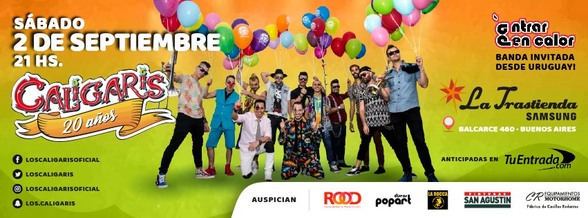 popartmusicarg's tweet photo. .@LOSCALIGARIS vuelven a Buenos Aires
La banda cordobesa presenta su video Bolso Gris de su álbum #Circología 
> https://t.co/74Eh3WdtQj https://t.co/d9APUzwn6P