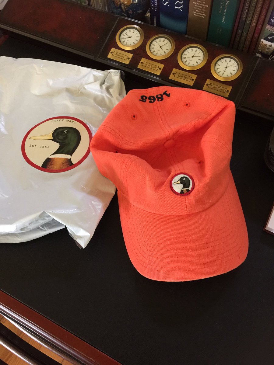 UCDWS's tweet photo. It arrived.  @DuckHeadApparel #DuckHeadThrowback hat. The clothing line of the #southernpreppy from 25 years ago is coming back this fall. https://t.co/ayBLwjL5Ep