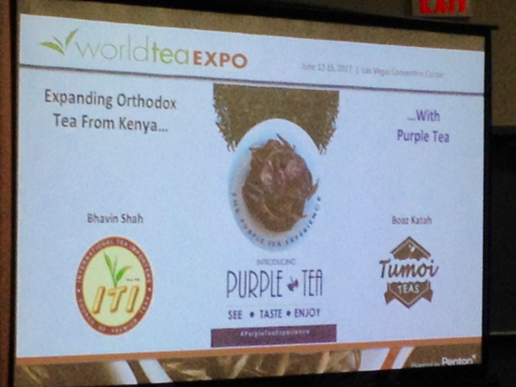 RFongTea's tweet photo. Expanding Orthodox #Tea from #Kenya!  Purple tea #wte2017 #worldteaexpo @JusTeaKenya https://t.co/bQaY4uULyT