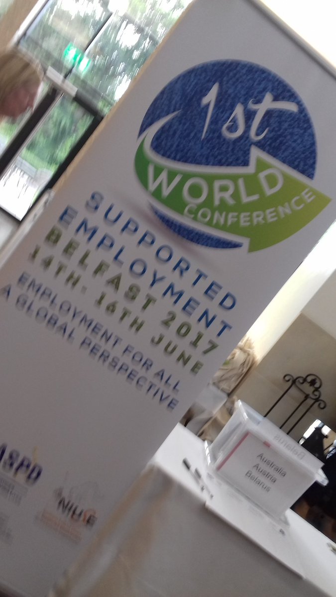 Ready and waiting for 650 delegates @ conference #supportedemployment employment #EmploymentForAll