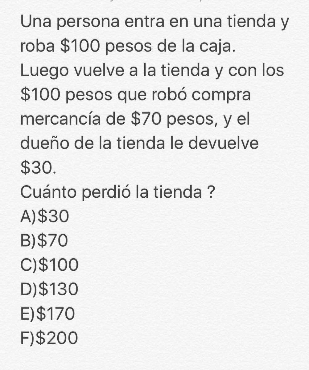 Leo Vazor On Twitter 100 00 La Venta Posterior Es Una Partida Distinta El Ladrón Se Quedo Con 70 De Mercancía Y 30 De Cambio