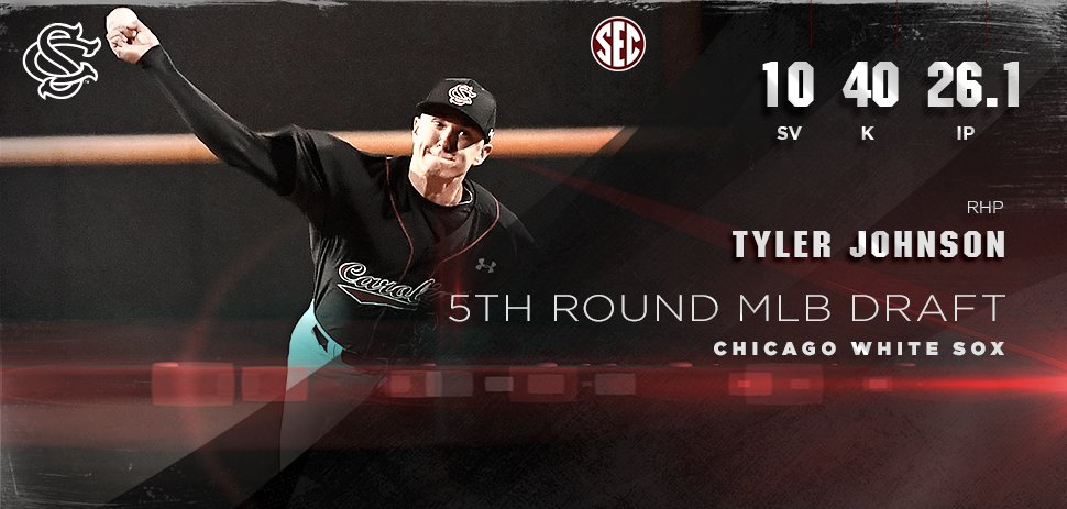 GamecockBSB's tweet photo. Congrats to @TyJohnson_21! 5th round selection by the @whitesox #Gamecocks #ForeverToThee https://t.co/1I9tvkmq19
