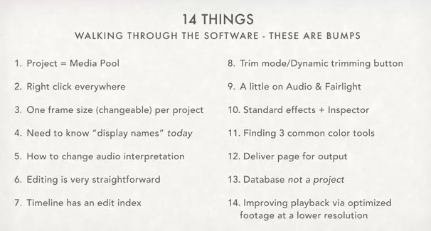 ProVideo's tweet photo. We're talking about the 14 items that we wish we knew about @Blackmagic_News #DaVinci resolve. https://t.co/eXa80wTAkg #PVCWebinar https://t.co/OwdzKXs4ZM