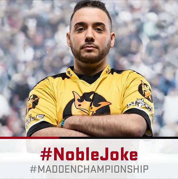 NobleGG's tweet photo. Everyone please go wish our good friend and #maddenplayer @Jokeeee_ a very happy birthday today!

#StayNoble https://t.co/Oc7f17z8vm