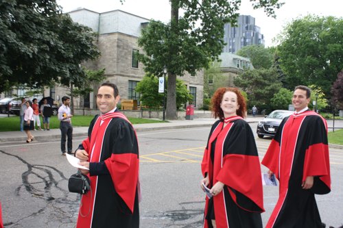 civmin's tweet photo. PhD Jenny Hill in the procession to convocation. #CivMinGrad17 #UofTGrad17 #Engineering https://t.co/FJrtLr1yBN