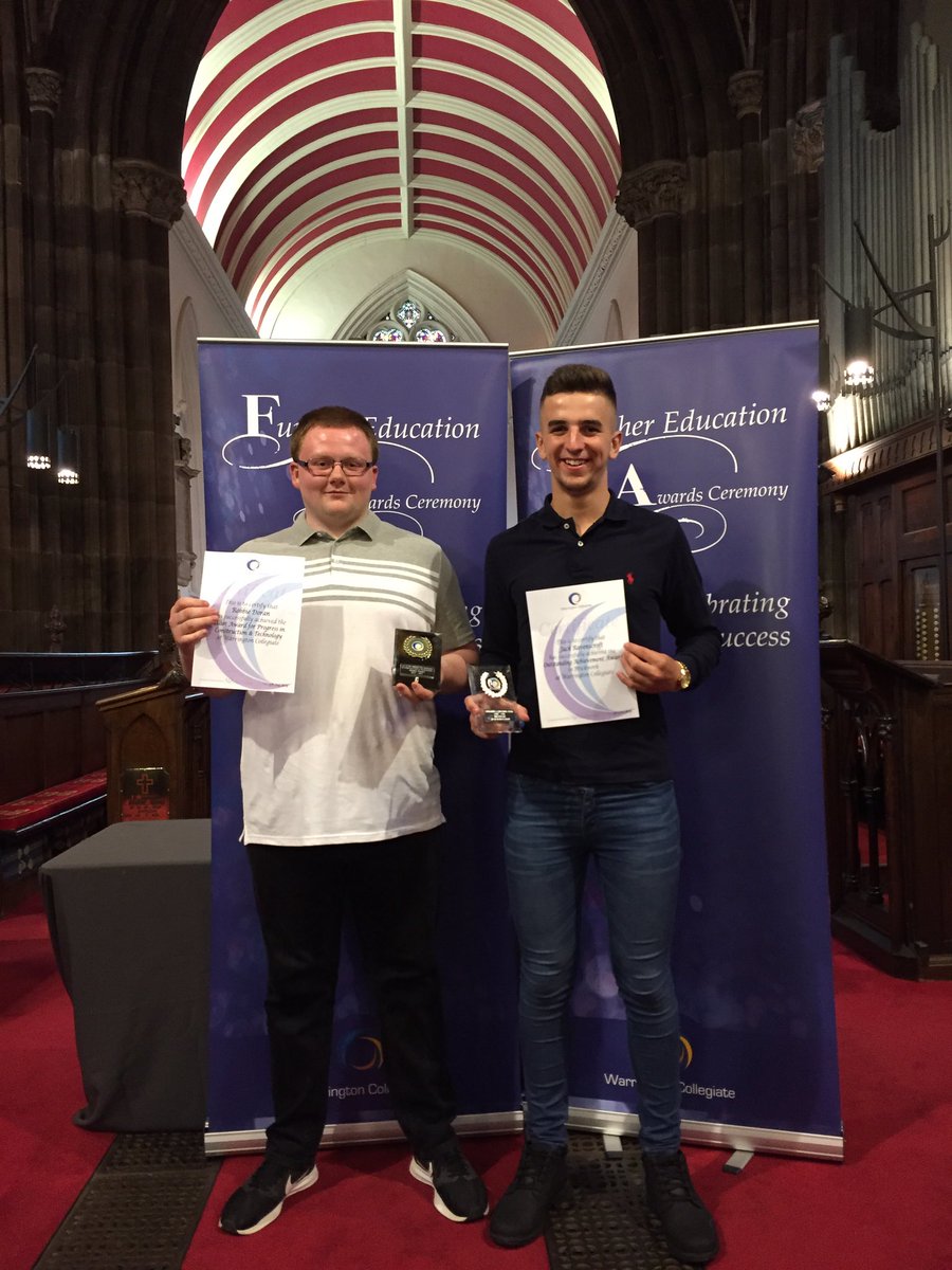 Fantastic achievement once again for <a href="/WCBrickwork/">Brickwork Department</a> both Robbie Doran and Jack Ravenscroft won prestigious awards tonight @warringtoncoll
