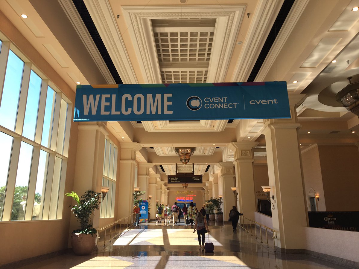 Loving the directional signage with movable arrows! #details #meetingplannerlife #cventCONNECT