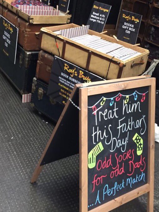 For Father's Day treat your Dad to an eccentrically odd pair of socks, a match made in heaven.#lovebritainbuybrirish