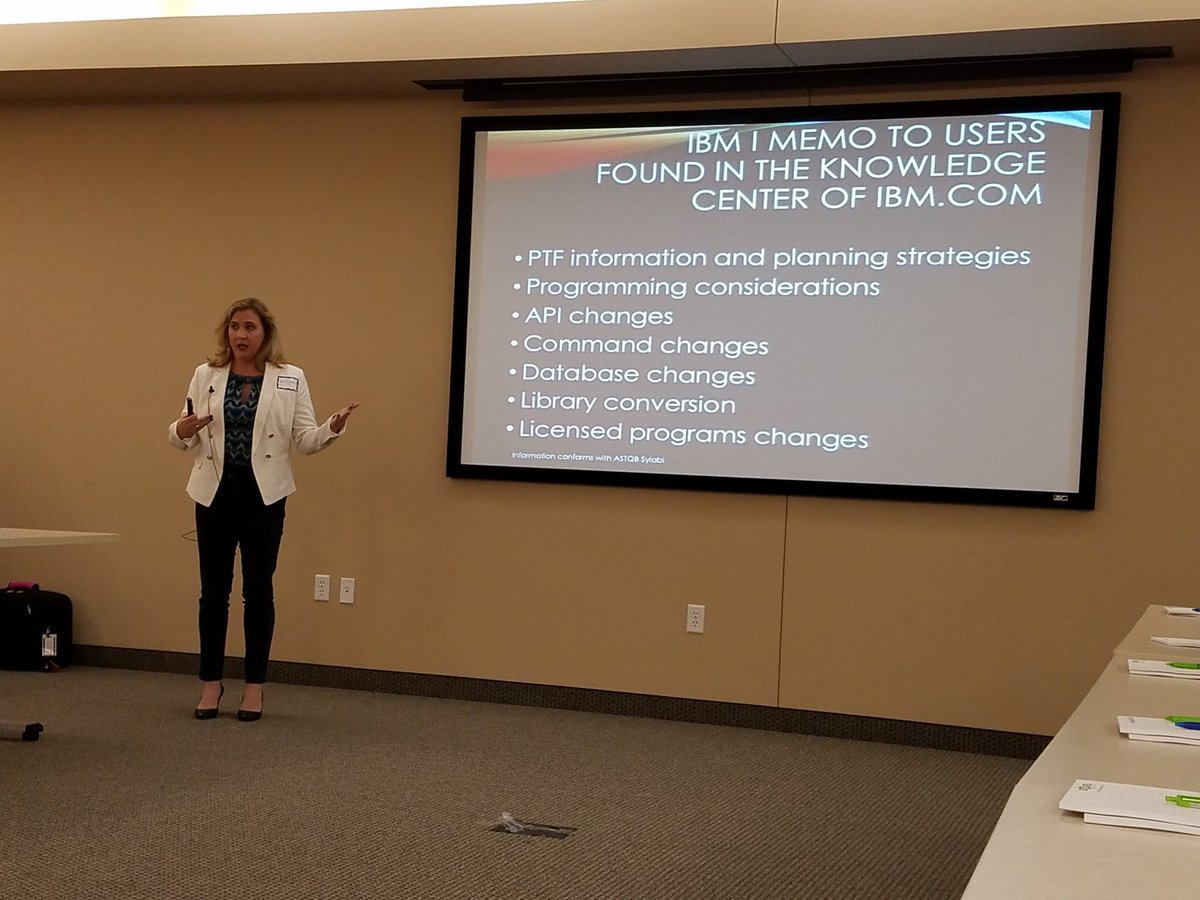@HelpSystemsMN end of year <a href="/quserug/">QUSER user group</a> <a href="/enselman/">Von Enselman</a> speaks On testing efforts as we get ready to move from #ibmi 7.1 or 7.2 to 7.3