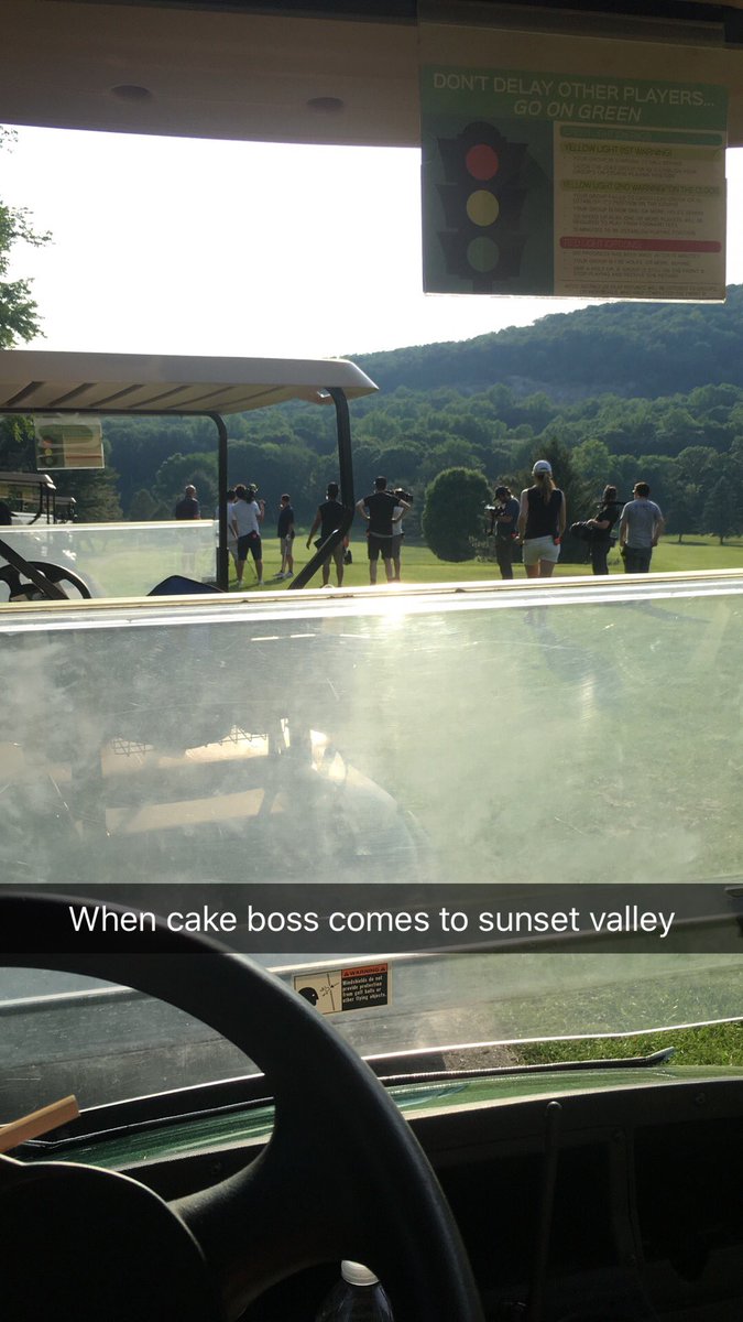 sunsetvalleygc's tweet photo. Cake Boss is playing at Sunset Valley today! https://t.co/VEKUdJNJRL
