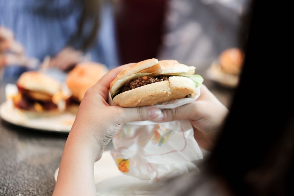 Full burger or cut in half 😋?