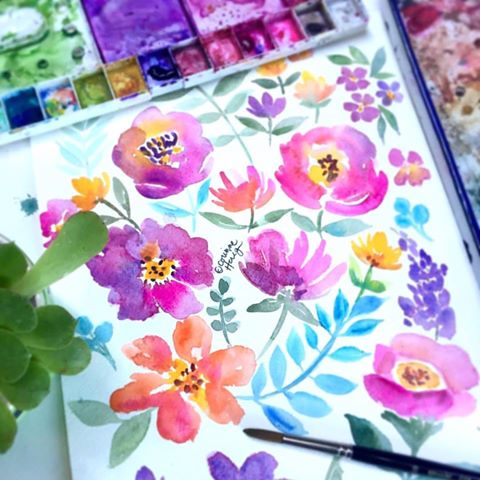 CorinneHaig's tweet photo. I must have #flowers always and always #matisse #tuesdaymotivation #watercolorflowers #watercolor #artlicensing #illustration #artist #art https://t.co/0UJeovVeOP