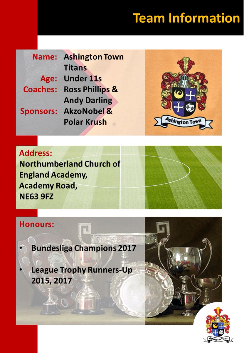 rossphilllips's tweet photo. Highlights from #AshingtonTownFC Titans end of season program following a successful year. Thanks to our sponsors 1/3
#football #grassroots https://t.co/C7qxN1j9Lk