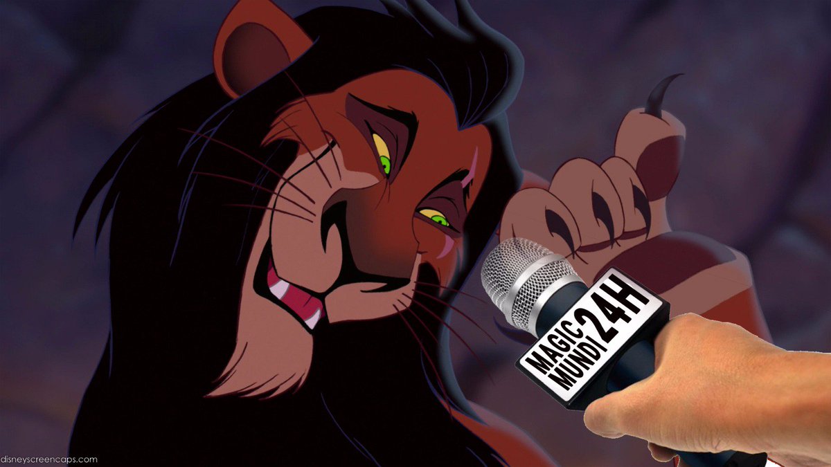 MagicMundi's tweet photo. — Scar, ¿Volverías a matar a Mufasa?
— No, ya he scarmentado. https://t.co/W5zgoKoe89