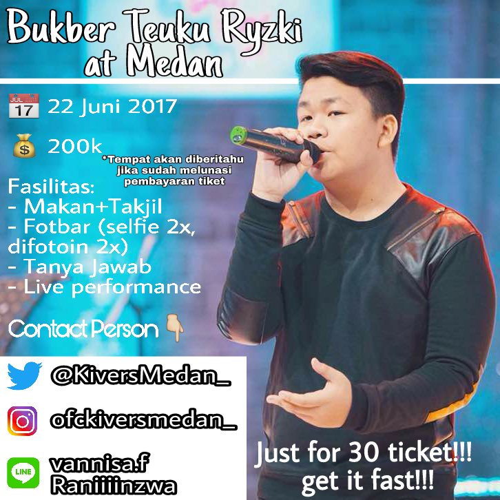 Ayooo, cepetan di beli tiketnyaaa😊 <a href="/TeukuRyz/">Teuku Ryzki</a>