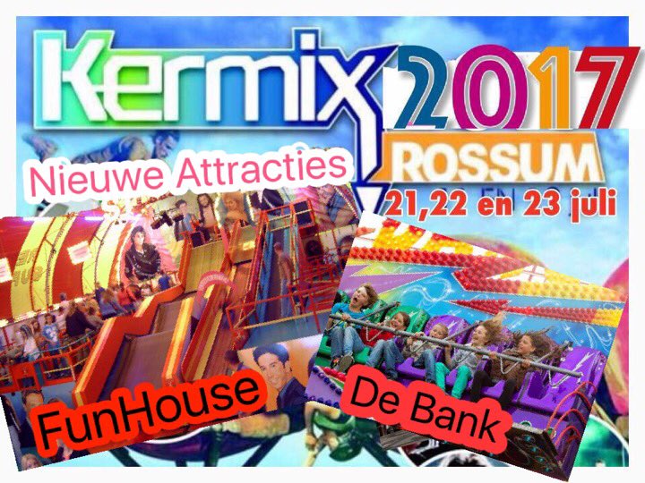 MariekeHut's tweet photo. Nieuwe Attracties op onze Kermix 🎊🎉 https://t.co/oJbbJpOcED