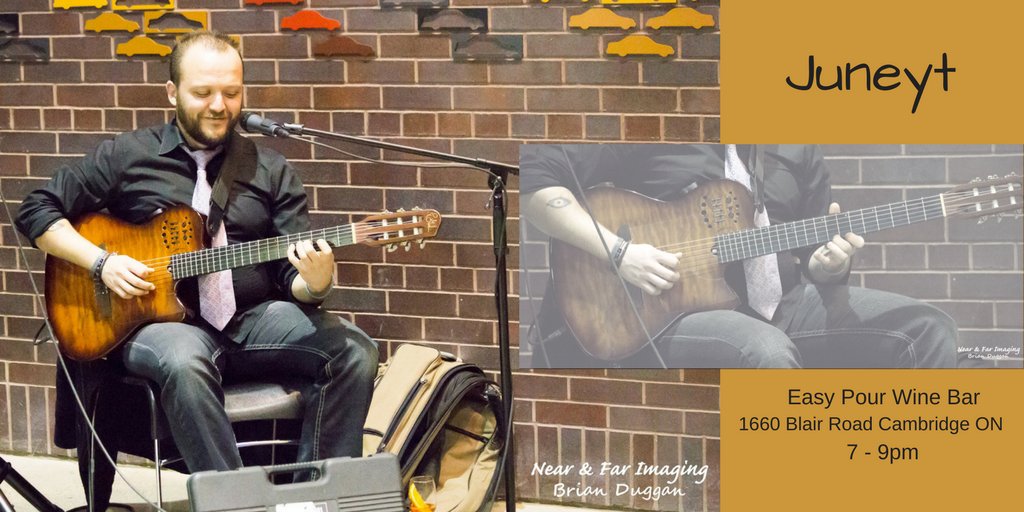 Tuesday - Cuneyt Ytkiner <a href="/Juneyt/">Juneyt Yetkiner</a>  at the <a href="/TheEasyPour/">EasyPourWineBar</a> 7 - 9pm #Blair #LiveMusic #Flamenco <a href="/MusicOntario/">MusicOntario</a> Details ow.ly/gB1l30bI6mn