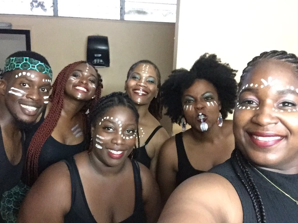 AprilTGlasgow's tweet photo. @BVIGovernment The Eagles' Talons Dance Group are celebrating the win!!!! #psw2017 https://t.co/hQJsQkqpKI