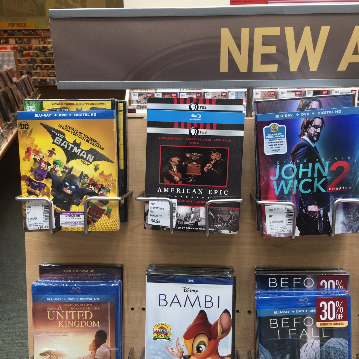 Barnes Noble Events The Grove On Twitter New Releases In The Dvd Department Legobatmanmovie Americanepic Johnwickmovie For 1 Week Only Dvds Blu Ray 40 Off Https T Co Wgxuevavco