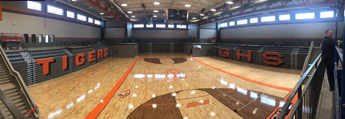 ElisaFerrell12's tweet photo. @HSVk12 @GrissomHigh @GrissomHoops @GrissomAD The new gym is almost completed! https://t.co/Lv0pv0HX8m