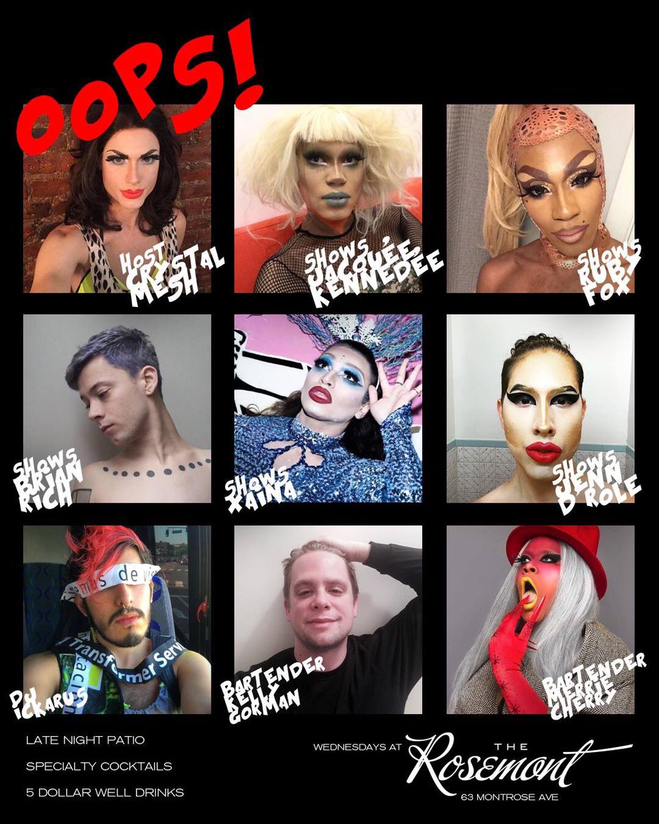 itsickarus's tweet photo. Tomorrow night @TheRosemontNYC is your Wednesday weekly carry at #OOPSBK β¨π¨β¨ https://t.co/5jqxQqMTYo