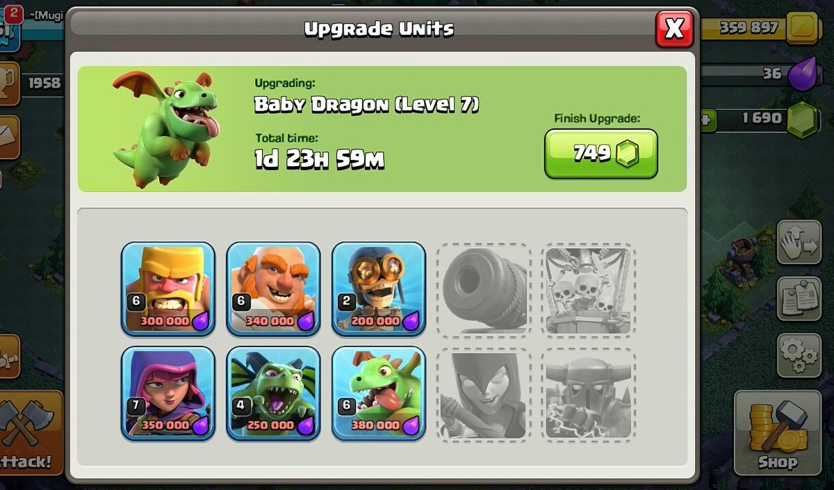 Kuzan_off's tweet photo. Bébé dragons 7 😙👌 #ClashOfClans #ClashOn #Bh4 #mdo4 @AurelCoc @ClashofClansFce https://t.co/K3LBUgaxnR