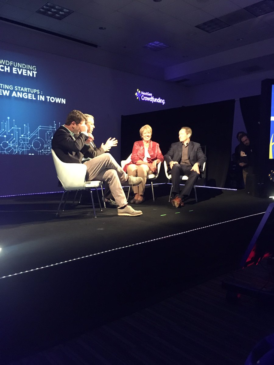 .<a href="/nextgencf/">NextGenCarbonFiber</a> 's <a href="/richardswart/">Richard Swart</a> leading a panel on crowd investing and the new stage in startup capital. Great insight from <a href="/judyrobinett/">JUDY ROBINETT</a>