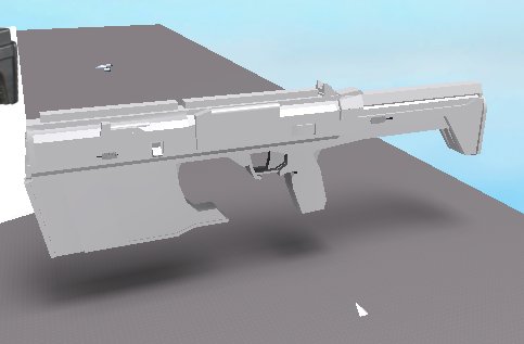 PutHipNameHere's tweet photo. So I dabbled on Infinite Warfare's energy weapons for a sleek, somewhat futuristic feel. Results are well done. #ROBLOX #ROBLOXDev https://t.co/2xabGEHiKb