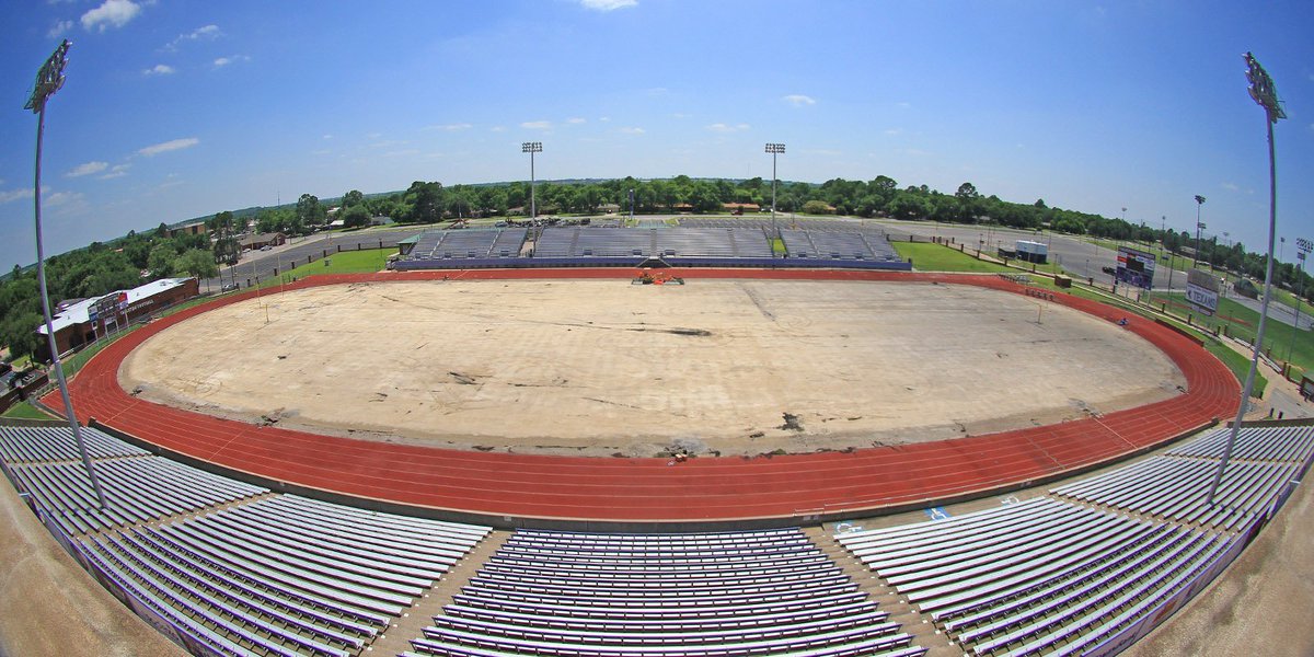 TarletonPrez's tweet image. Tarleton Memorial Stadium is ready for the new turf to start rolling in