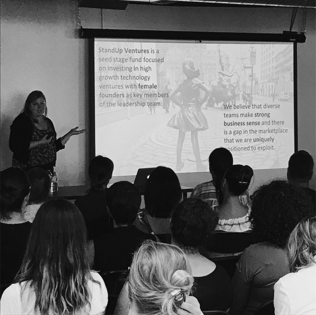 kanialou's tweet photo. Been looking forward to this talk from Canada's top tech VCs @michellemcbane! #womenintech #VC #GGTO https://t.co/ciHrEbBhAW