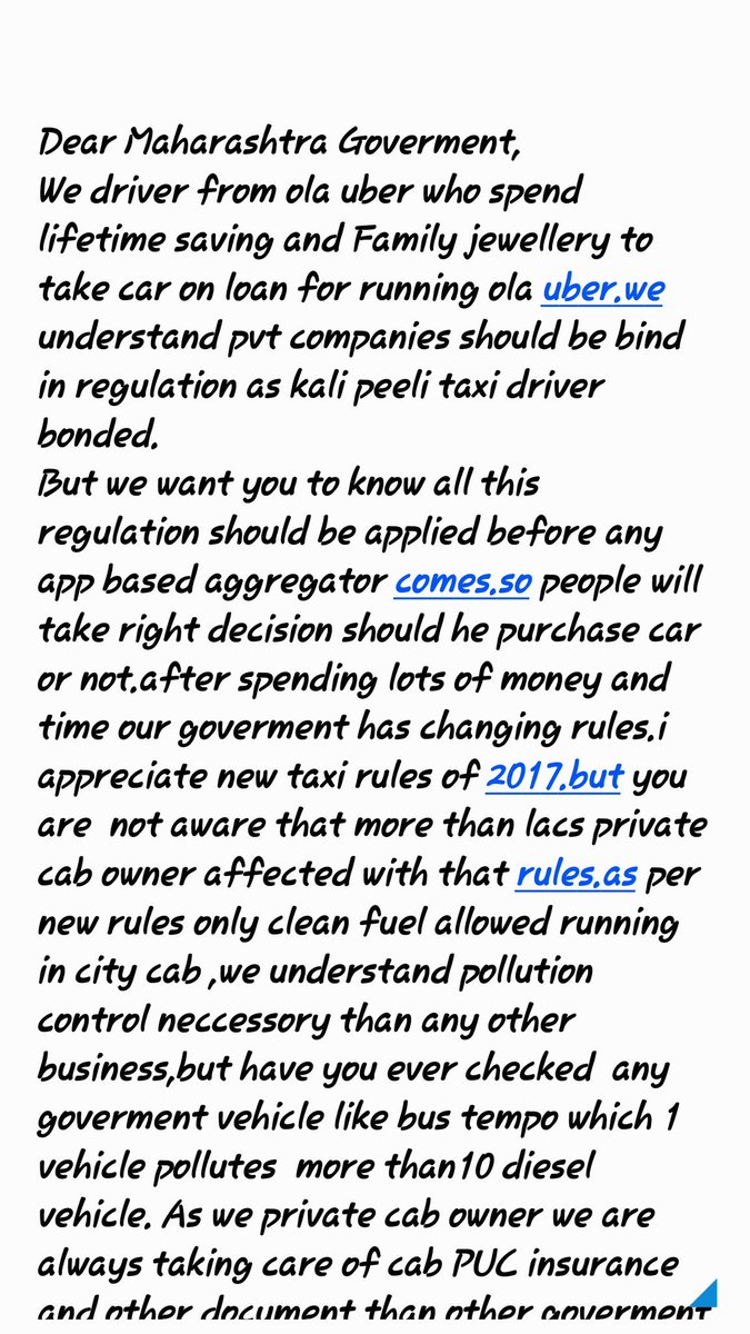 VJsGroup's tweet photo. #raiseyourvoice #saveolauberdriver 
@narendramodi @Dev_Fadnavis @Olacabs @Uber_India @Mumbai @abpmajhatv @zeemarathi @navimumbai  @PMOIndia https://t.co/Kw0NB2aF3u